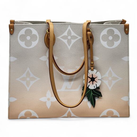 Louis Vuitton OnTheGo Tote By The Pool Monogram Giant GM Multicolor Peach Brume - Picture 4 of 10